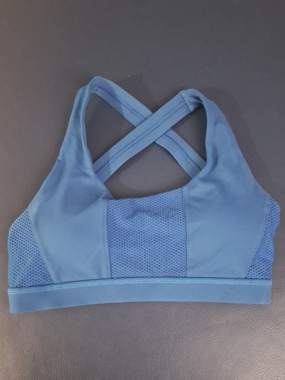 NWOT Strappy Back Medium Support Sports Bra | Marine Blue | Medium